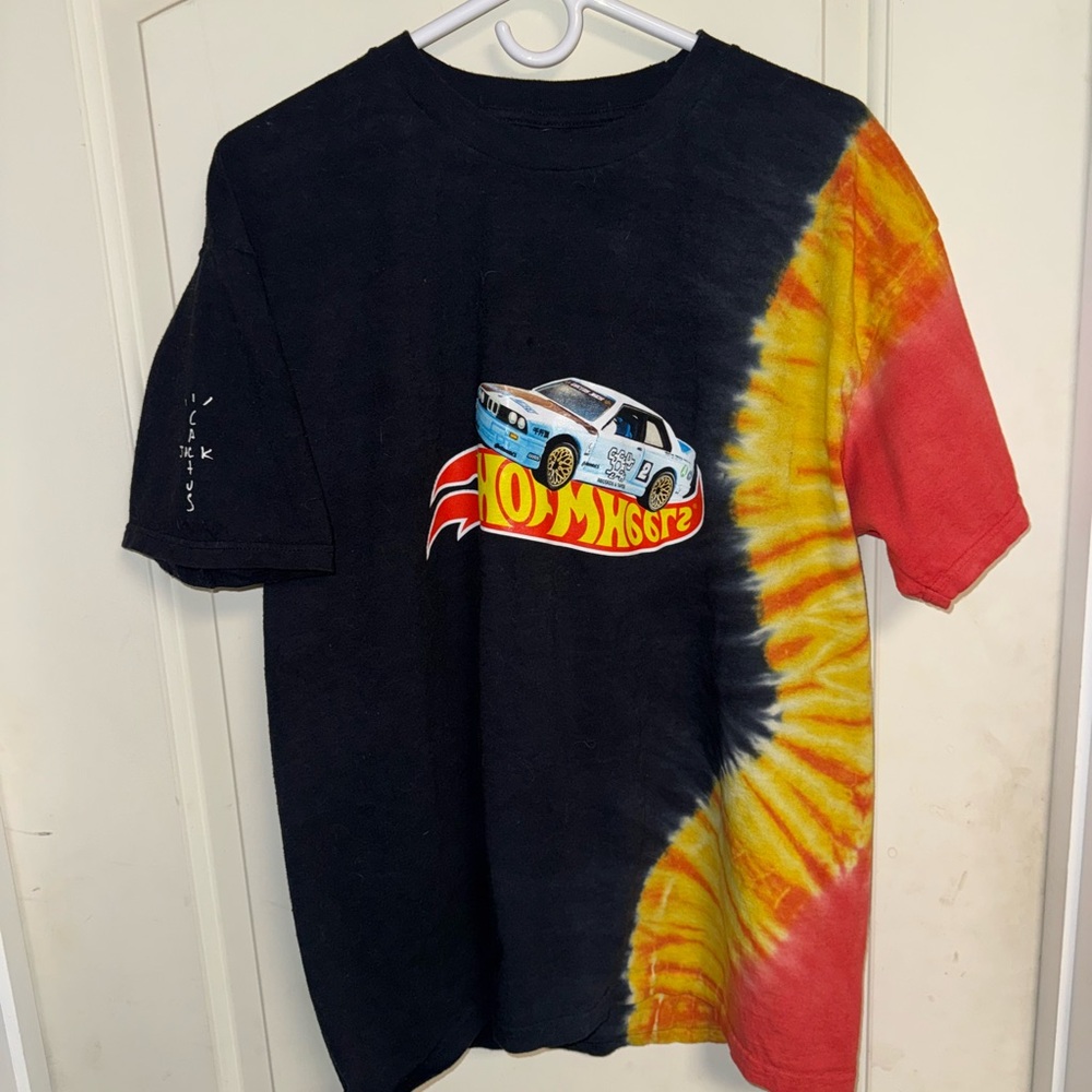 Cactus Jack by Travis Scott Black and Red Short Sleeve Tee